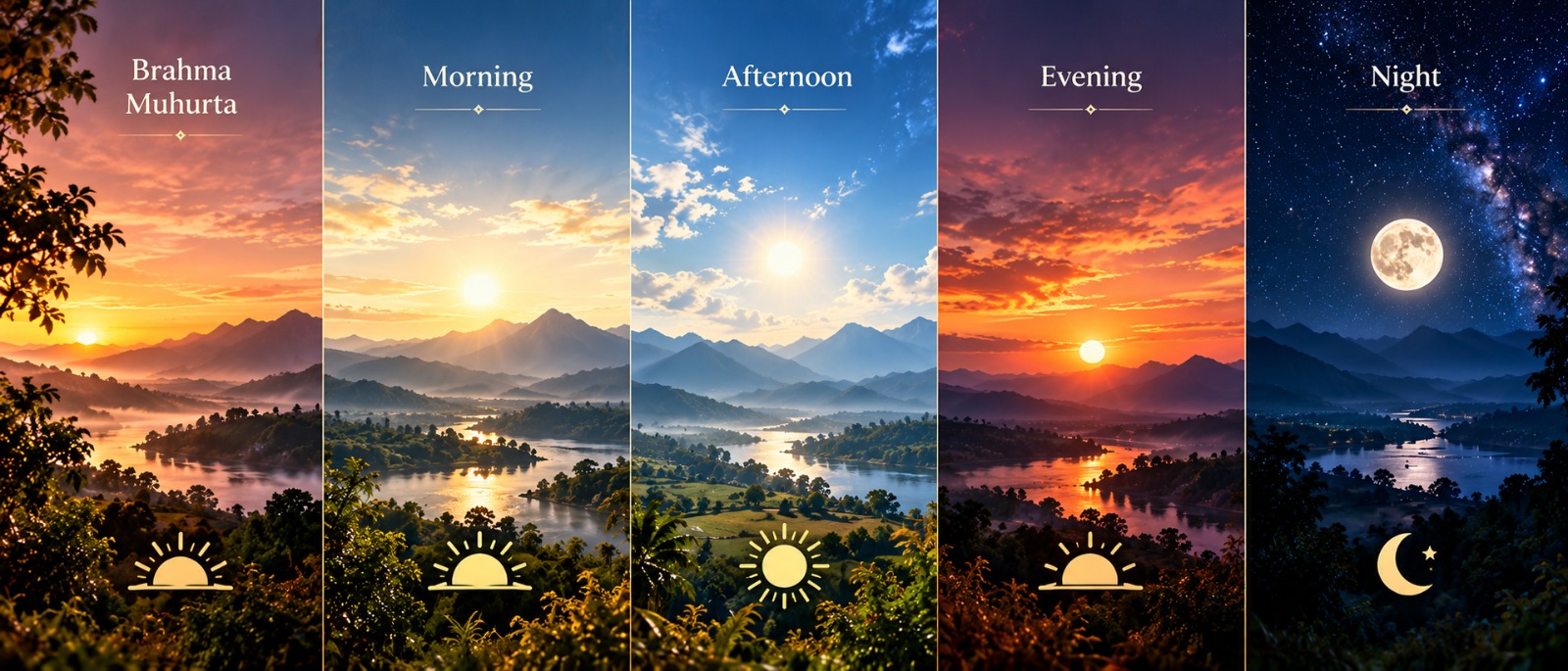 A Day Through Different Rhythms Full Banner